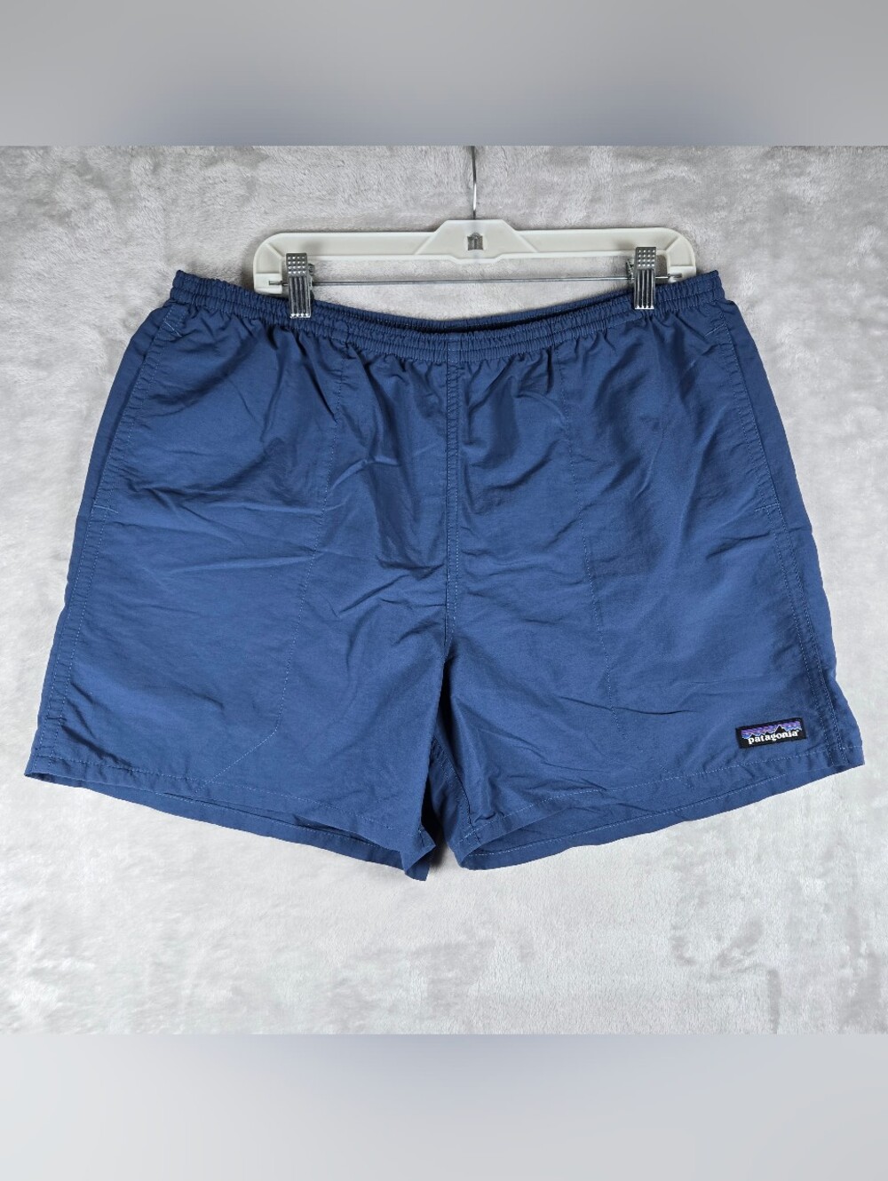 Patagonia Baggies Lined Shorts Mens Size Large L Blue Swim Trunks 4.5”